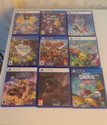 ps3 oyun disk: PS4 və PS5 üçün orijinal disk oyunları dəsti. Dəstdə olanlar: - PS5