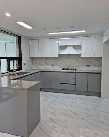 Sifarişlə mətbəx mebeli: Sifarişlə mətbəx dəsti, Özü çəkən petlələr, MDF, Kredit yoxdur, Pulsuz çatdırılma, Ödənişli çatdırılma, Rayonlara çatdırılma — 4