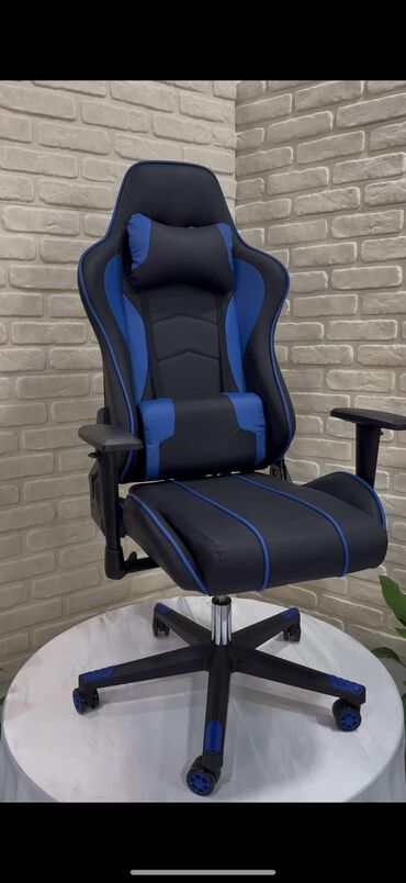 Ofis və oyun kresloları: Yeni, Təkərli, Qolları tənzimlənir, Dəri — 19