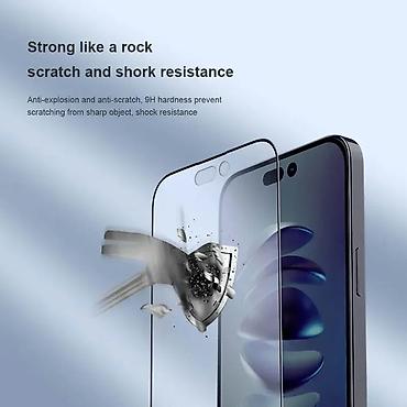 perači podova: Folija za zastitu ekrana GLASS Nillkin Fog Mirror za iPhone 14 Pro — 6