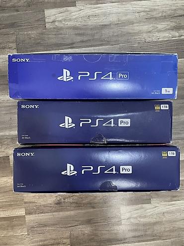 ps 4 diskləri: Sony PlayStation 4 Pro – 1TB (Jet Black) - Rəsmən PS4 Pro modeli — 3