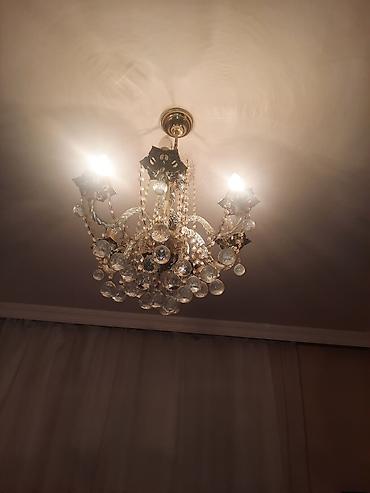 guzgu samdan: Çılçıraq, 5 lampa, Xrustal — 2