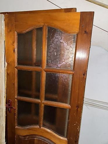 balta: Taxta məxməri rəngdə otaq qapısı - Material: tam ağac (təbii taxta) — 1