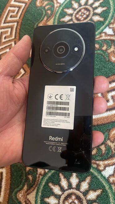 Redmi: Redmi, Redmi A3, Б/у, 128 ГБ, цвет - Черный, 2 SIM — 1