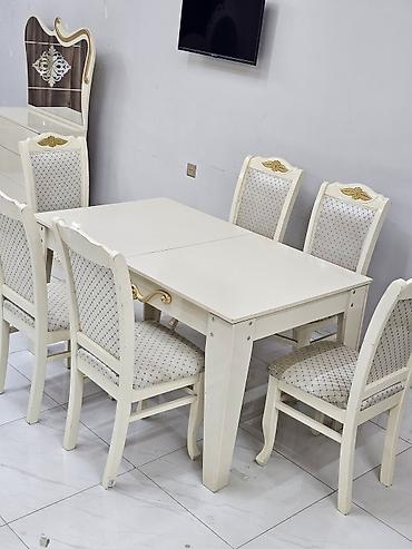 acılan stollar: *Masa destı* 6 eded oturacaqla *Catdırlma pulsuz* Selıqelıdır — 1