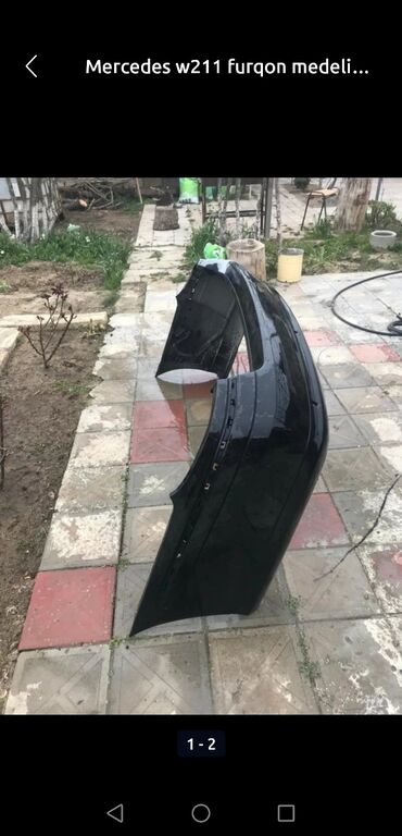 Bamperlər, buferlər: Mercedes w211 furqon modeli üçün nəzərdə tutulmuş qara rəngli bamper