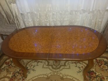 Quruducular: Qonaq masası, İşlənmiş, Açılan, MDF, Oval masa