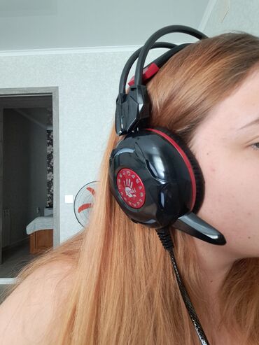 наушники jbl reflect mini: Б/У геймерские наушники A4tech bloody g300, black/red, 20-20000ghz