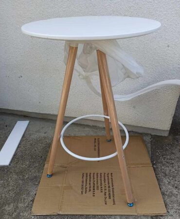 Stolice: Potpuno novi barski stolovi Kvalitetna medijapan plocha, jaki drveni — 8