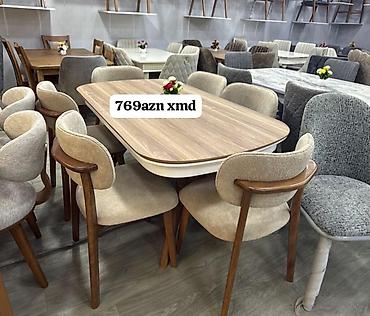 qabaq usdolu: Qonaq otağı üçün, Yeni, Açılmayan, Dördbucaq masa, 6 stul — 1