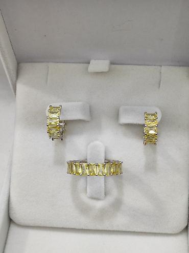 Серебряные наборы украшений: Серебро 925 пробы Размеры имеются Цена 3500 сом Можете — 3