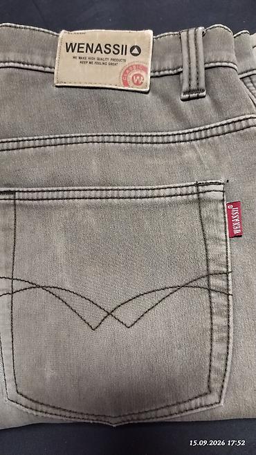 atom total: Мужские утепленные джинсы Weilondeng Classic Jeans 34 размер - — 7