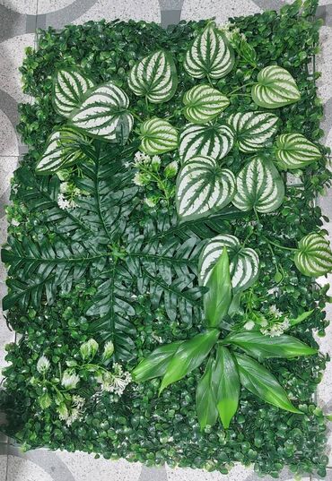 Digər ev dekoru: Yaşıl süni dekorativ ötüklər,güllər,yarpaqlar,ağaclar. Yaşıl dekorativ — 20