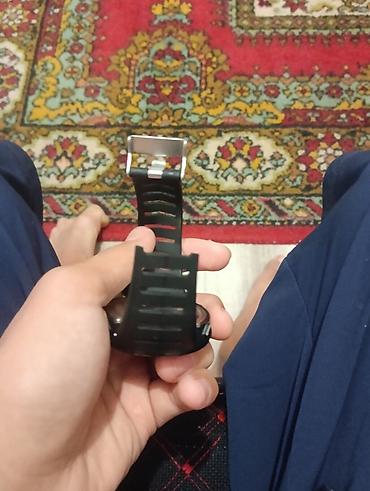 Аксессуары: Цифровые спортивные часы с подсветкой - Круглый корпус, чёрный цвет — 4