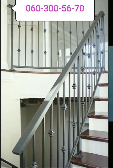 Pilləkən məhəccərləri: Yeni Pilləkən məhəccəri, Polad, Ödənişli çatdırılma, Ünvandan götürmə, Pulsuz çatdırılma — 12