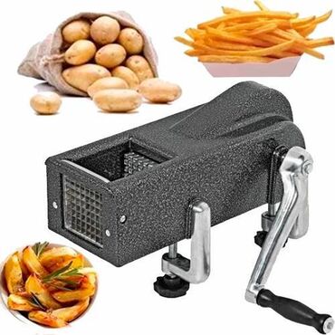 Печи, плиты: Фрирезка картофеля Аппарат для резки фри используется на предприятиях