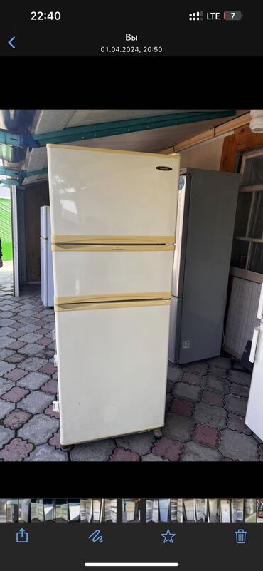hitachi холодильник: Холодильник Б/у, Трехкамерный, No frost, 60 * 175 *