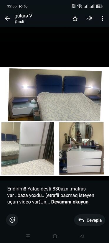 железная кровать: Endirim!! Yataq desti 830azn. matras var . baza yoxdu. (etrafli
