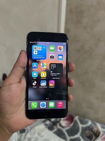 iphone es5: IPhone 8 Plus, 64 GB, Jet Black, Barmaq izi, Face ID — 10