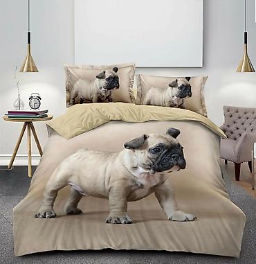 Posteljina: Posteljina sa 3D motivima kućnih ljubimaca - Set posteljine sa — 8