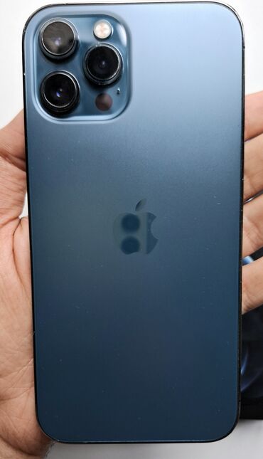 iphone xr 2: IPhone 12 Pro Max, 256 GB, Pacific Blue, Simsiz şarj, Face ID