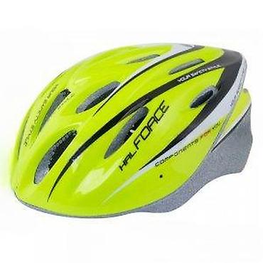 Oprema za bicikliste: KACIGA HAL FLUO L/XL | KACIGA FORCE HAL, fluo-crna, L/XL 19 rupa — 6