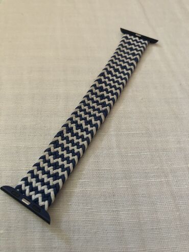 pojasevi za haljine: Apple Watch narkukvica, za 42 veličinu, plavo-bela