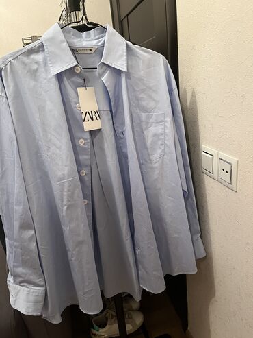xal xal qadın bluzkaları: Zara, XS (EU 34), S (EU 36), M (EU 38), цвет - Голубой