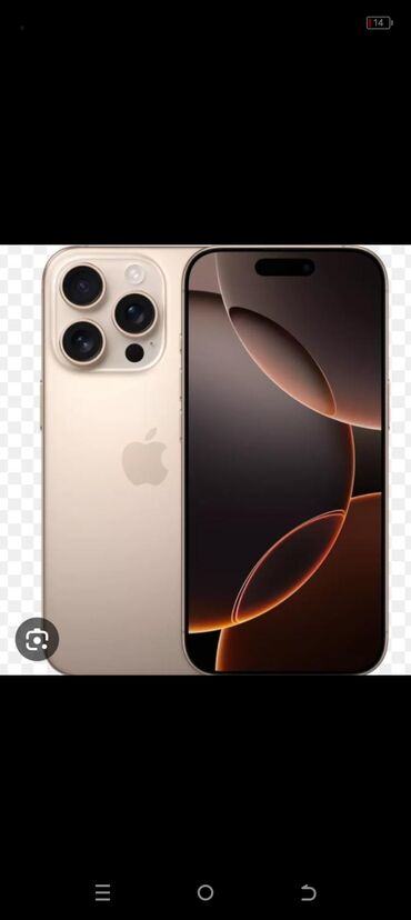 apple planset: IPhone 14 Pro, Qızılı, Face ID