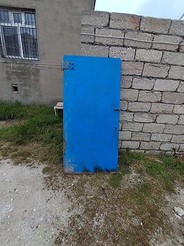 Həyət darvazaları: Mavi rəngli metal qapı - Material: qalın metal sac, dekorativ — 8