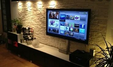 Установка телевизоров: Установка телевизоров любого размера любой сложности, на любую стену — 7