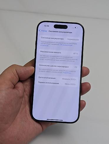 apple iphone: IPhone 16 Pro, Б/у, 256 ГБ, Black Titanium, Чехол, 87 % — 10