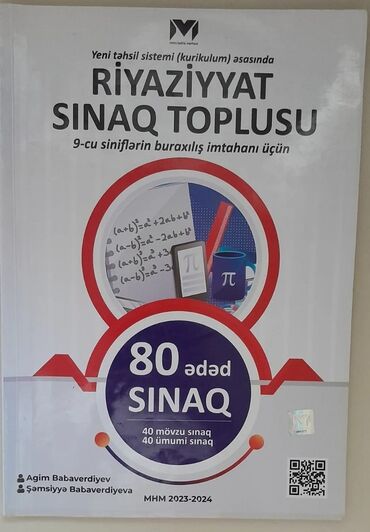 9-cu sinif riyaziyyat MHM vesaiti.Yenidir.9manata alinib.Cavablari da