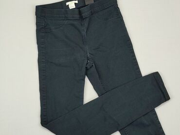 jeansowe spódniczka z dziurami: Jeansy, H&M, S, stan - Dobry