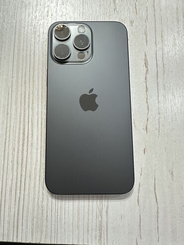 Apple iPhone: IPhone 15 Pro Max, Б/у, 256 ГБ, Черный, Коробка, Зарядное устройство, Защитное стекло, 94 %