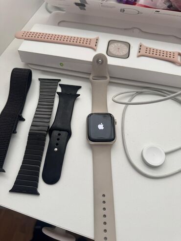 mikrofon almaq: Smart saat, Apple, Sensor ekran, rəng - Gümüşü