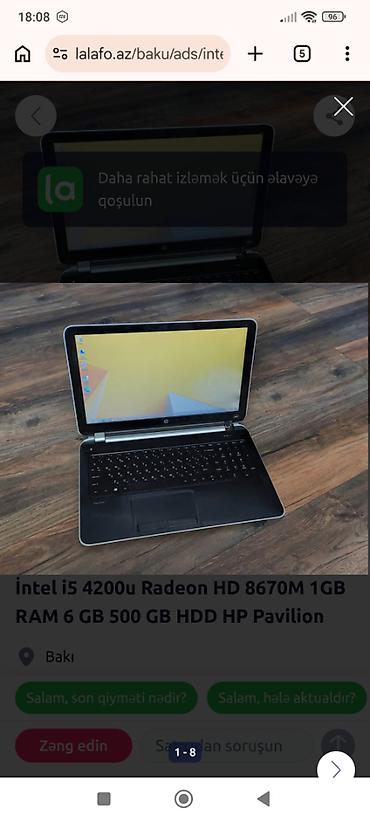 kohnə komputer: Xidmət: Noutbuk lombard krediti HP Pavilion və digər noutbuku girov — 1