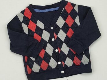 sweterek popielaty bawelna lub wełna ciemny popiel: Sweatshirt, Bebetto, 12-18 months, condition - Very good