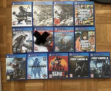 PS4 (Sony Playstation 4): Kolekcija originalnih igara za PlayStation 4 i PlayStation 5 (kutije — 11