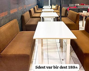Kafe restoran cay evləri uçun divan masa dest 5dest var bir dest 189₼ lalafo.az -da Kafe restoran cay evləri uçun divan masa dest 5dest var bir dest 189₼