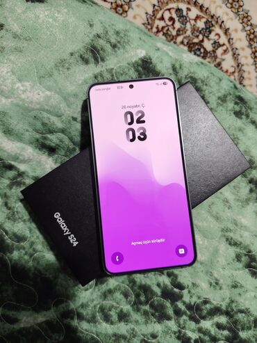 Samsung: Samsung Galaxy S24, 128 GB, rəng - Gümüşü, Zəmanət, Barmaq izi, Simsiz şarj — 2