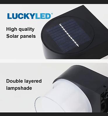 xengel yayan: LUCKYLED Günəş enerjili divar lampası - Enerji mənbəyi: Günəş — 3