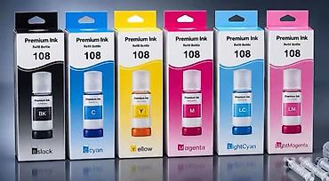 Ofis avadanlığı: Premium Ink kraskalar – müxtəlif printer seriyaları üçün uyğun rəngli — 2