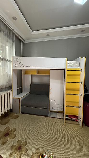 bunk bed: Детский модульный комплекс: кровать-чердак с рабочей/игровой зоной и — 2