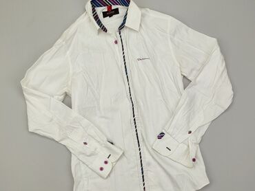 bluzki białe długi rekaw: Shirt, S (EU 36), condition - Good