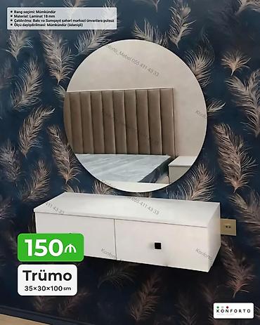 mebel termo: Trümo – divara montaj olunan minimal dizaynlı model Xüsusiyyətlər: - — 1