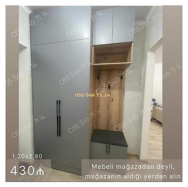 Dəhliz üçün funksional qarderob dəsti - Ölçü: 1,20 x 2,80 m (şəkildə