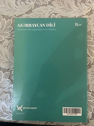 İdman və hobbi: Məhsul: “Azərbaycan dili – Abituriyentlər üçün tapşırıqlar toplusu” — 2