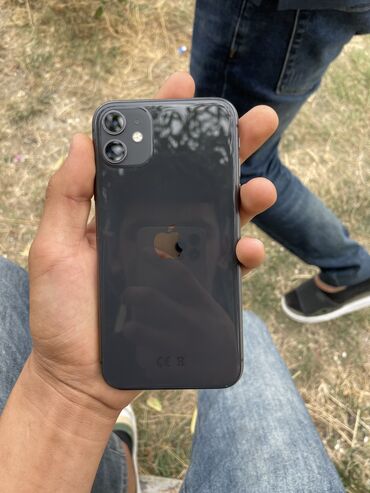monitör 2. el: IPhone 11, 64 GB, Qara