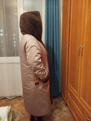 двухсторонняя: Шуба, Длинная модель, С капюшоном, 2XL — 9